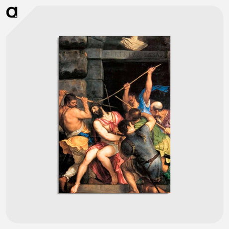 アートポストカード-Christ Crowned with Thorns - ティツィアーノ ヴェチェッリオ Postcard.