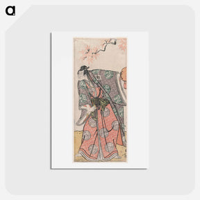 アートポストカード-Kabuki Actor Ichikawa Danjūrō VI as Mimana Yukinori in Otokoyama Oedo No Ishizue - 東洲斎 写楽 Postcard.