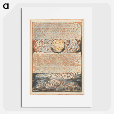 アートポスター-Jerusalem, Plate 54, "In Great Eternity" - ウィリアム ブレイク Poster.