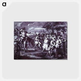 アートポストカード-Hudibras' First Adventure, from 'Hudibras' by Samuel Butler - ウィリアム ホガース Postcard.
