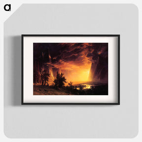 アートポスター-Sunset in the Yosemite Valley - アルバート ビアスタット Poster.