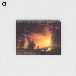 アートメモ帳-Sunset in the Yosemite Valley - アルバート ビアスタット Memo.