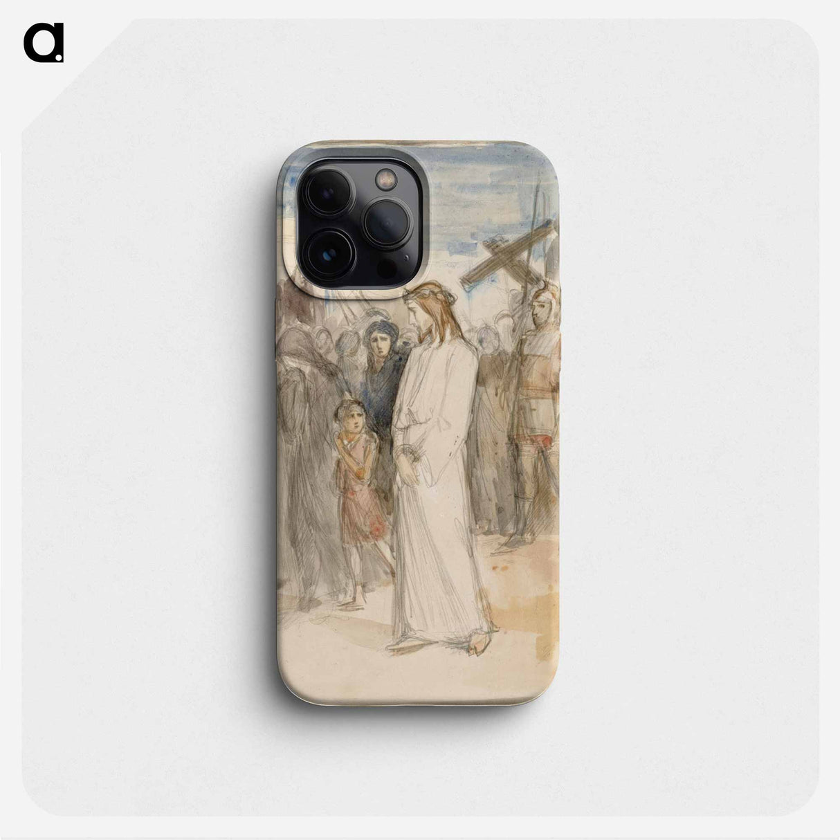 Kristusta viedään golgatalle - アルバート エーデルフェルト Phone Case.