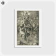 アートポストカード-St. Christopher Facing to the Right - アルブレヒト デューラー Postcard.
