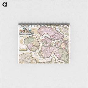 アートメモ帳-Kaart van Zeeland - アンティーク地図 Memo.