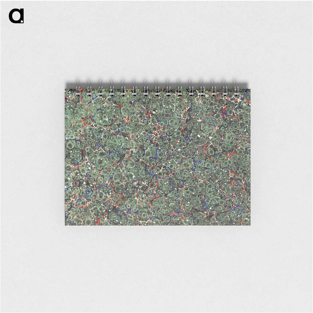 アートメモ帳-Abstract Green Pattern
 - 大英図書館 Memo.