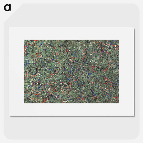 アートポスター-Abstract Green Pattern
 - 大英図書館 Poster.