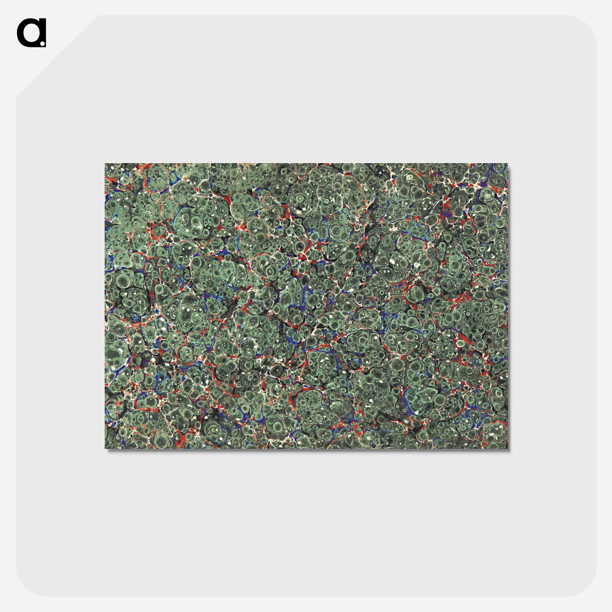 アートポストカード-Abstract Green Pattern
 - 大英図書館 Postcard.