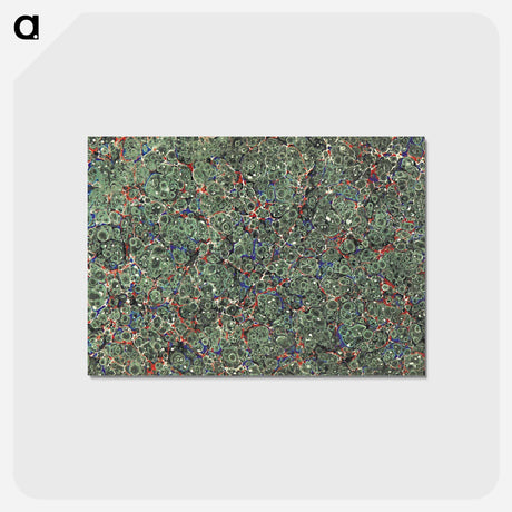 アートポストカード-Abstract Green Pattern
 - 大英図書館 Postcard.