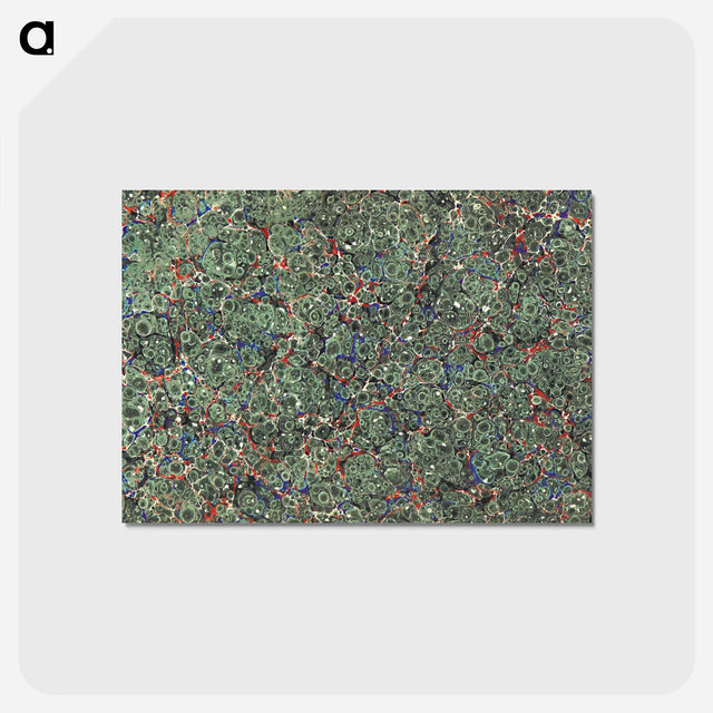 アートポストカード-Abstract Green Pattern
 - 大英図書館 Postcard.