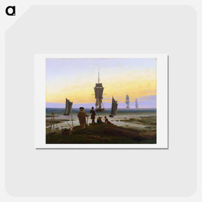 アートポストカード-The Stages of Life - カスパー ダーヴィト フリードリヒ Postcard.