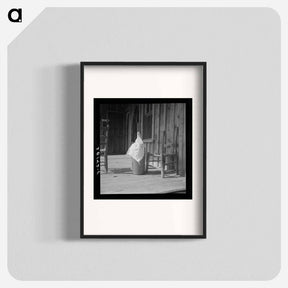 アートポスター-Pottery butter churn on porch of tenant family - ドロテア ラング Poster.