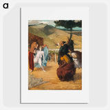 Alexander and Bucephalus - Edgar Degas Poster.