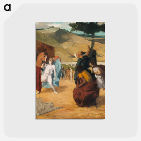 アートポストカード-Alexander and Bucephalus - エドガー ドガ Postcard.