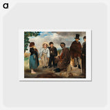 アートポストカード-The Old Musician - エドゥアール マネ Postcard.