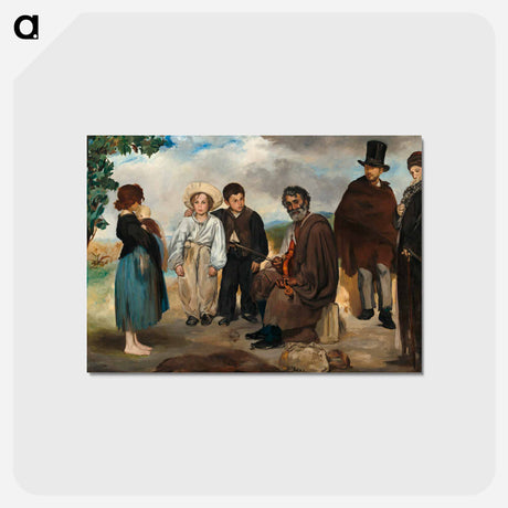 アートポストカード-The Old Musician - エドゥアール マネ Postcard.