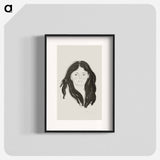Young Woman from the Latin Quarter - エドヴァルド ムンク Poster.