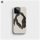 Young Woman from the Latin Quarter - エドヴァルド ムンク Phone Case.