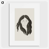 Young Woman from the Latin Quarter - エドヴァルド ムンク Poster.
