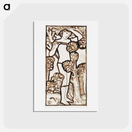 アートポストカード-Adam - エドワード バーン ジョーンズ Postcard.