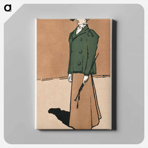 アートパネル-Female equestrian holding a whip - エドワード ペンフィールド Canvas.