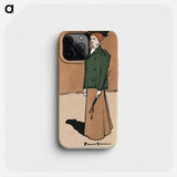 Female equestrian holding a whip - Edward Penfield Phone Case.