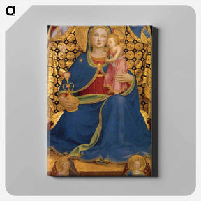 アートパネル-The Virgin of Humility - フラ アンジェリコ Canvas.