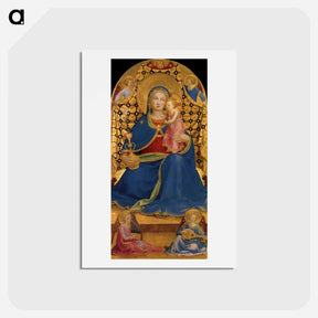 アートポストカード-The Virgin of Humility - フラ アンジェリコ Postcard.