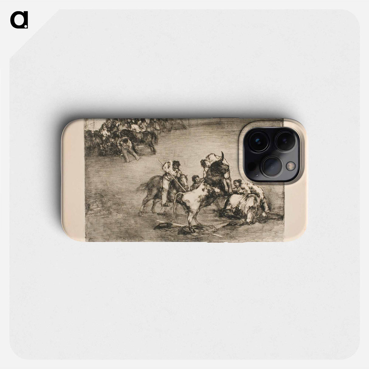 Picador Caught by a Bull - Francisco de Goya Phone Case.