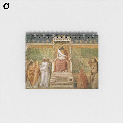 Trial by Fire of St. Francis of Assisi before the Sultan of Egypt - ジョット ディ ボンドーネ Memo.