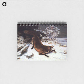 アートメモ帳-The Fox in the Snow - ギュスターヴ クールベ Memo.