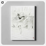 アートパネル-Miss Ida Heath, English Dancer - アンリ ド トゥールーズ ロートレック Canvas.