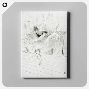 アートパネル-Miss Ida Heath, English Dancer - アンリ ド トゥールーズ ロートレック Canvas.