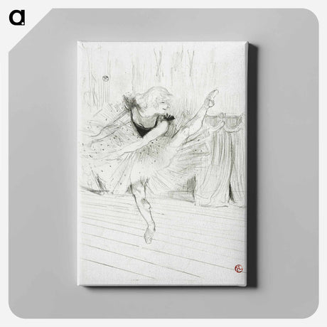アートパネル-Miss Ida Heath, English Dancer - アンリ ド トゥールーズ ロートレック Canvas.