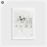 アートポストカード-Miss Ida Heath, English Dancer - アンリ ド トゥールーズ ロートレック Postcard.