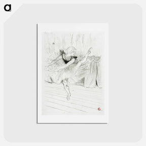 アートポストカード-Miss Ida Heath, English Dancer - アンリ ド トゥールーズ ロートレック Postcard.