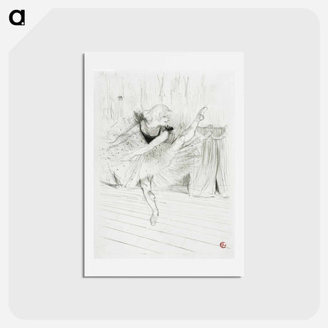 アートポストカード-Miss Ida Heath, English Dancer - アンリ ド トゥールーズ ロートレック Postcard.