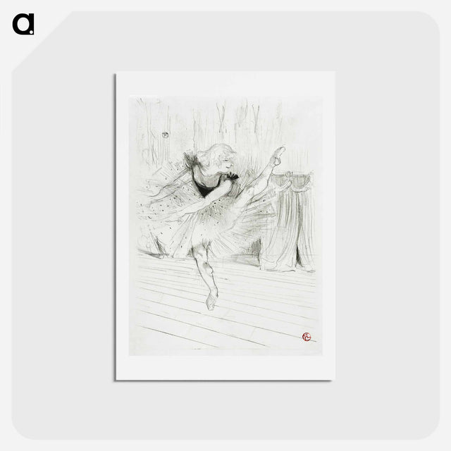 アートポストカード-Miss Ida Heath, English Dancer - アンリ ド トゥールーズ ロートレック Postcard.