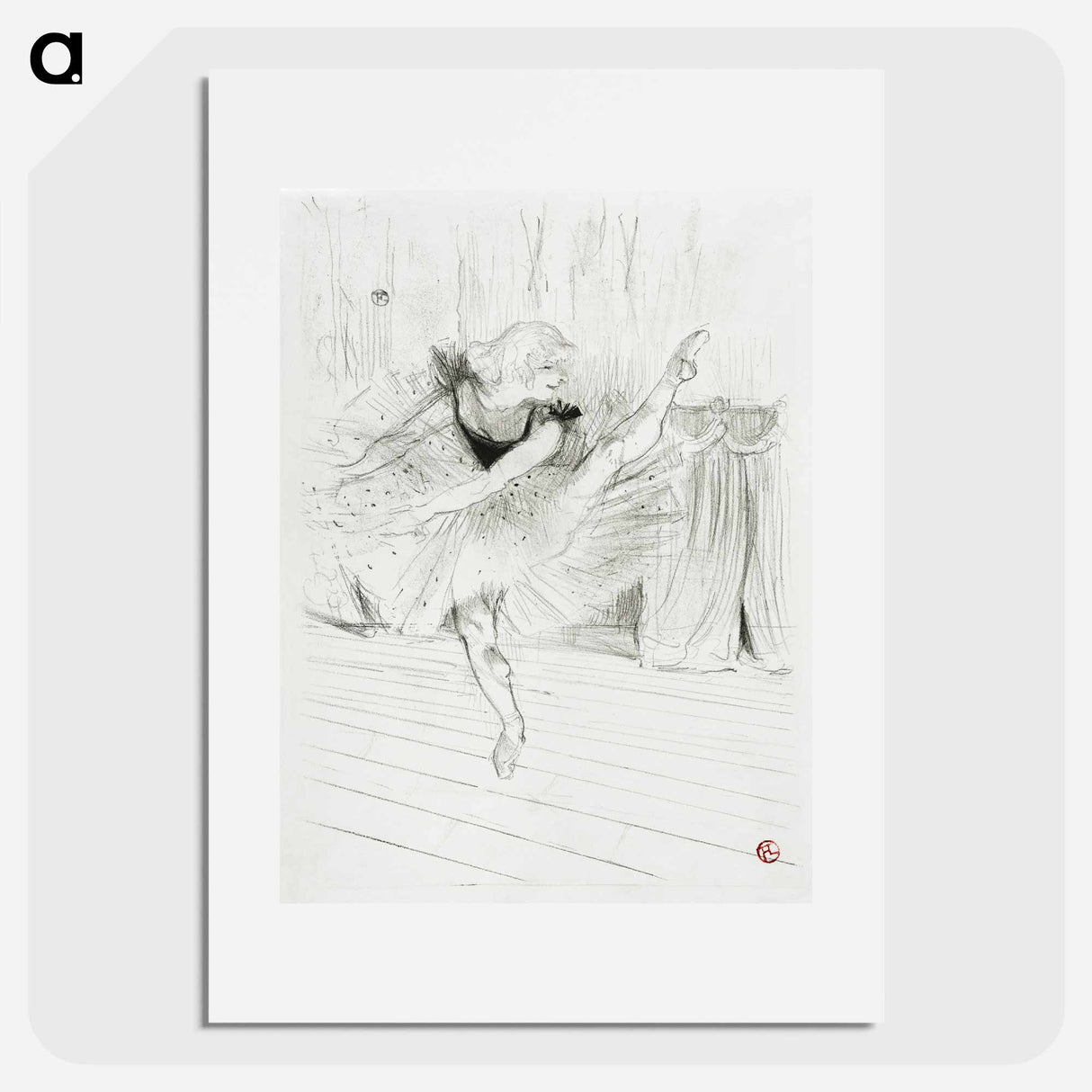 Miss Ida Heath, English Dancer - Henri de Toulouse-Lautrec Poster.