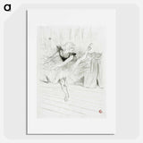 Miss Ida Heath, English Dancer - Henri de Toulouse-Lautrec Poster.
