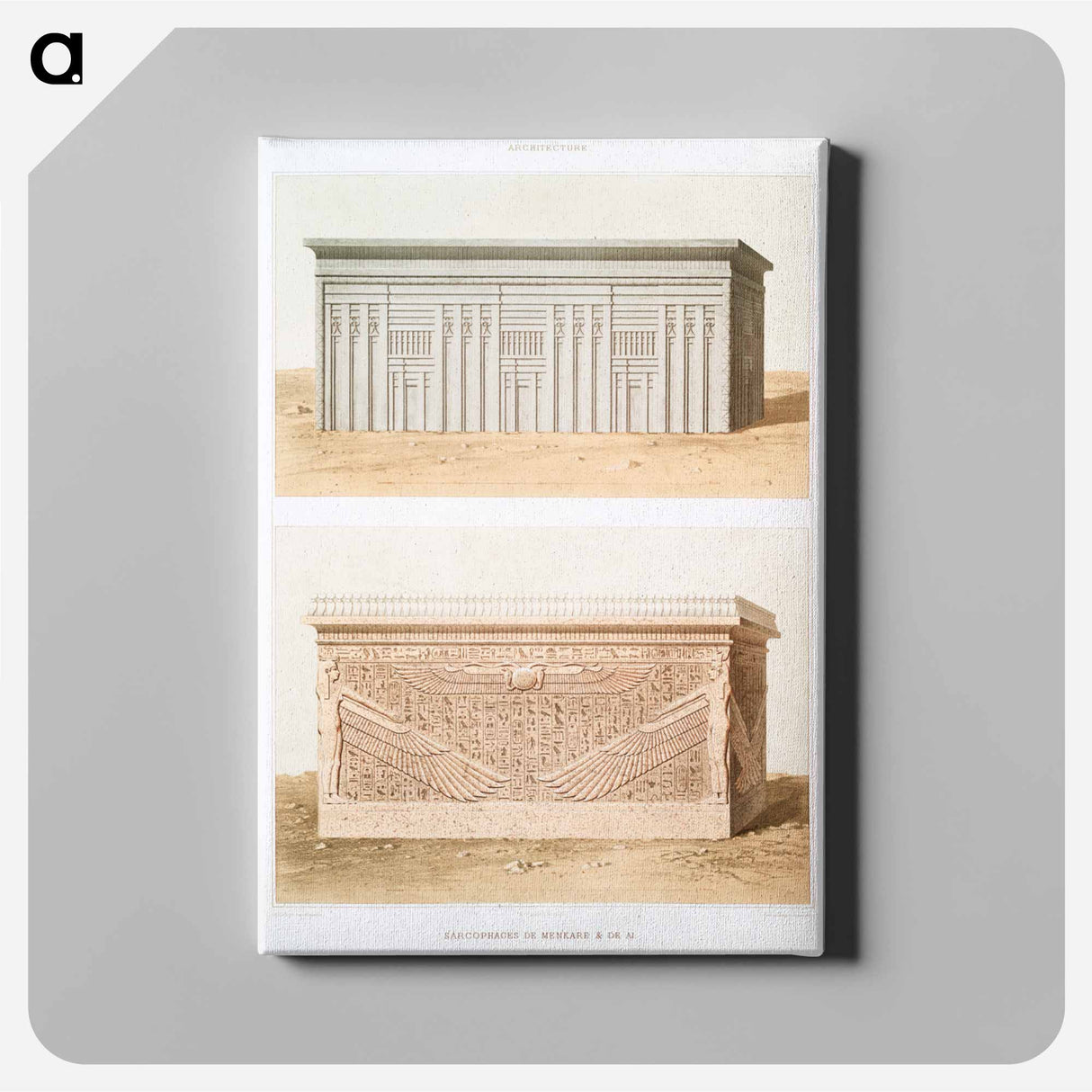 アートパネル-Sarcophagus of Menkaure and Ai
 - エジプト美術史 Canvas.