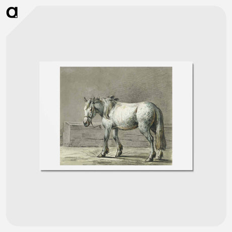 アートポストカード-Standing horse - ジャン ベルナール Postcard.