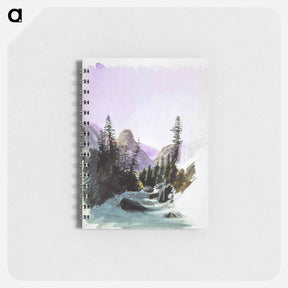 アートメモ帳-Alpine View, Mürren from Splendid Mountain Watercolours Sketchbook by John Singer Sargent - ジョン シンガー サージェント Memo.