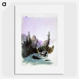 Alpine View, Mürren from Splendid Mountain Watercolours Sketchbook by John Singer Sargent - John Singer Sargent Poster.