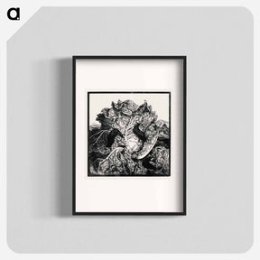 アートポスター-Three slugs on a cabbage - ユリー デ フラーハ Poster.