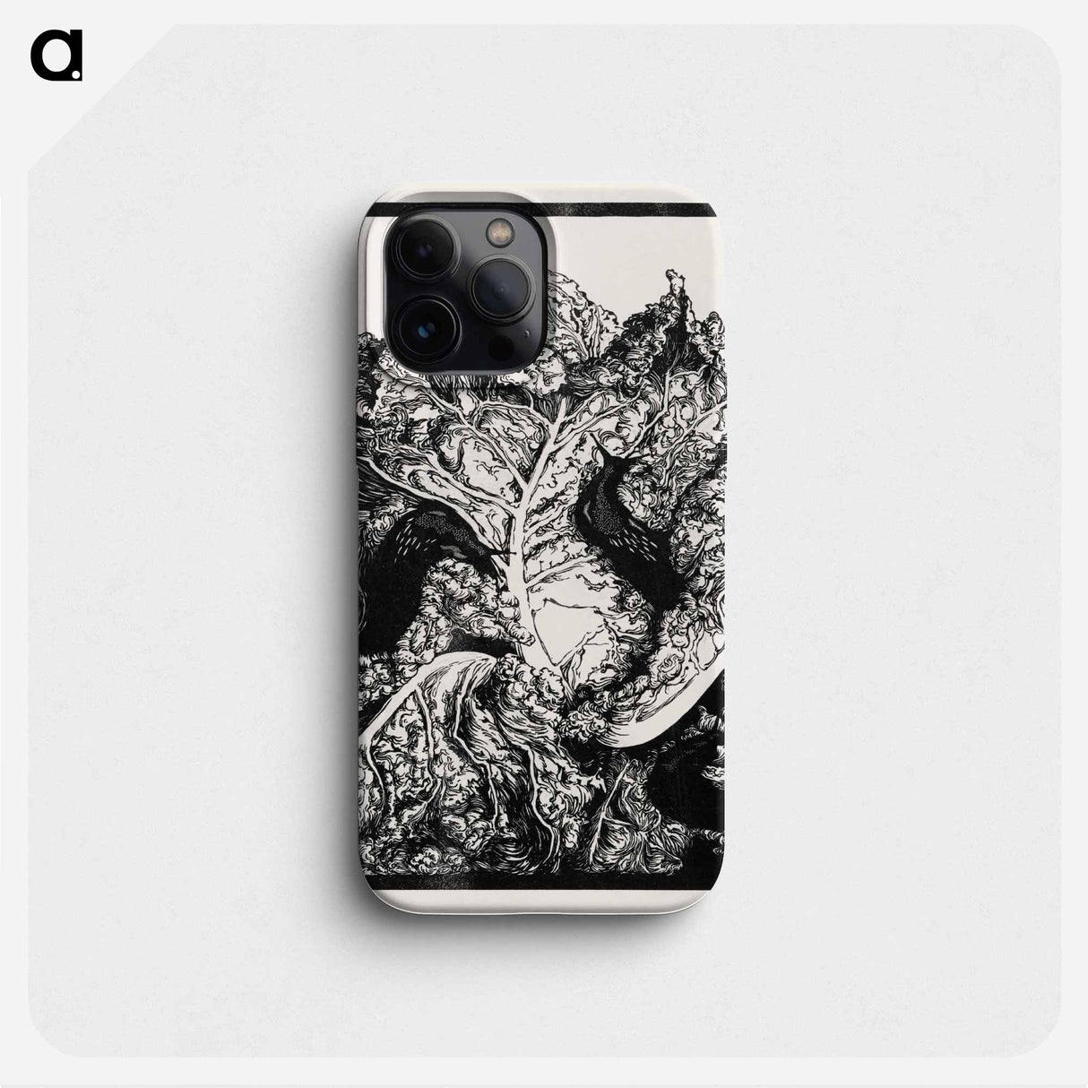 Three slugs on a cabbage - Julie de Graag Phone Case.