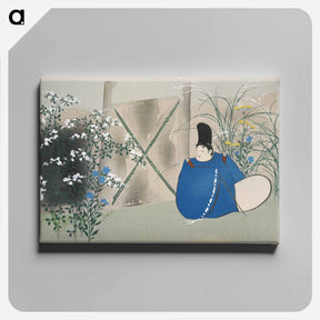 アートパネル-Garden from Momoyogusa–Flowers of a Hundred Generations - 神坂 雪佳 Canvas.