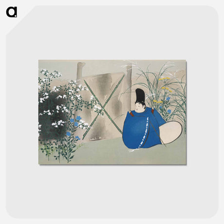 アートポストカード-Garden from Momoyogusa–Flowers of a Hundred Generations - 神坂 雪佳 Postcard.