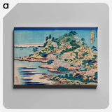 アートパネル-Sesshu Ajigawaguchi Tenposan - 葛飾 北斎 Canvas.