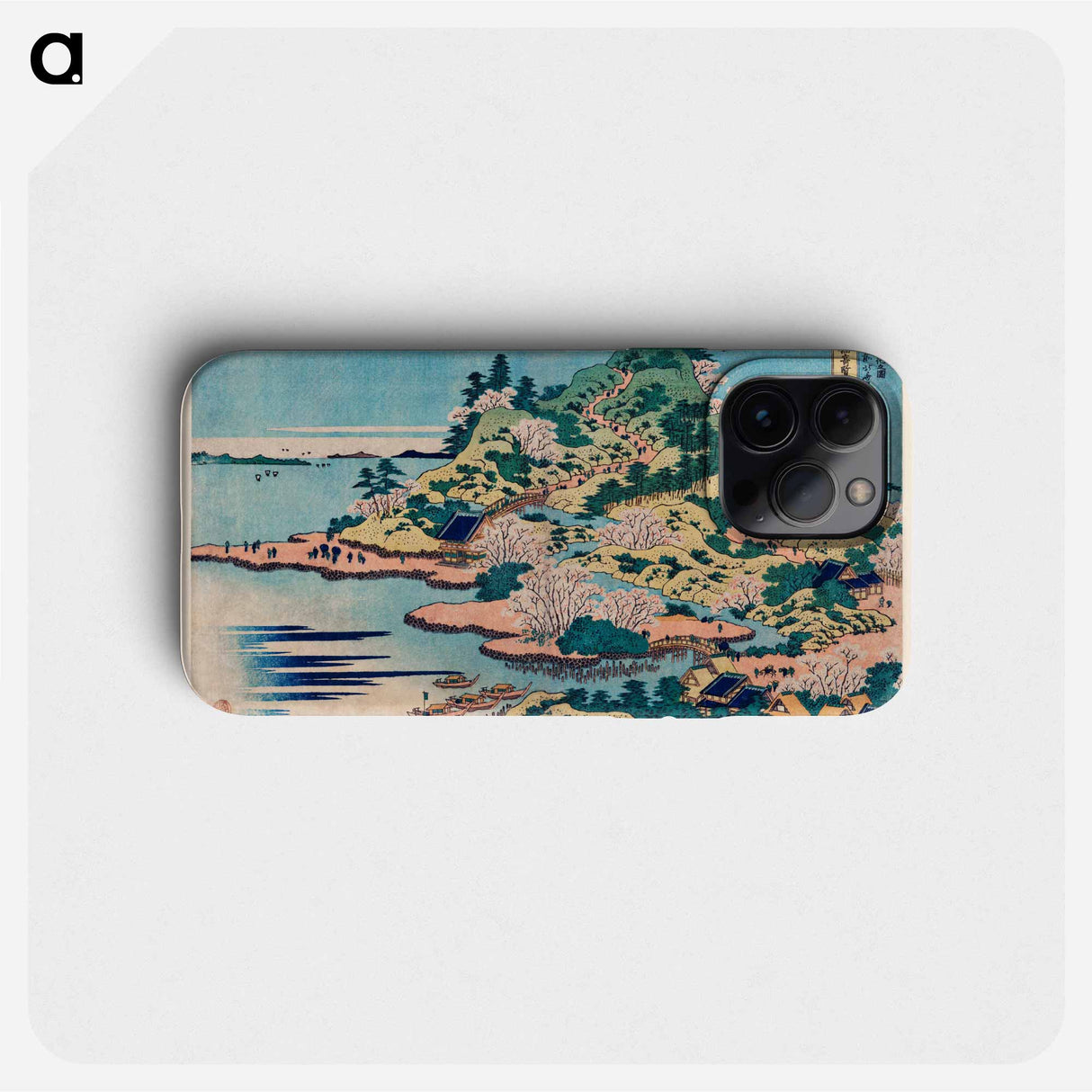 Sesshu Ajigawaguchi Tenposan - Katsushika Hokusai Phone Case.